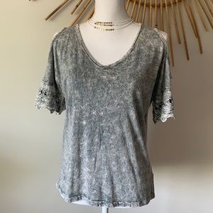 $3 American Age Cold shoulder Tee